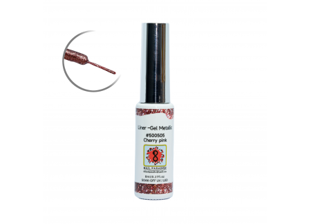 Liner Gel Metallic - Cherry Pink 8 ml